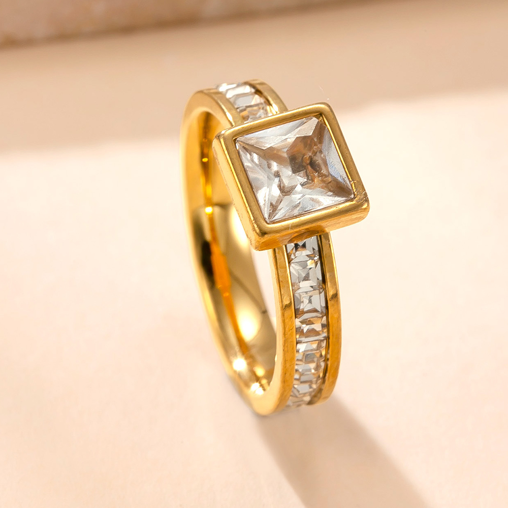 클래식 레트로 이중 레이어 지르콘 반지 여성용 스테인리 - Initial Ring Custom 리뷰 및 가격