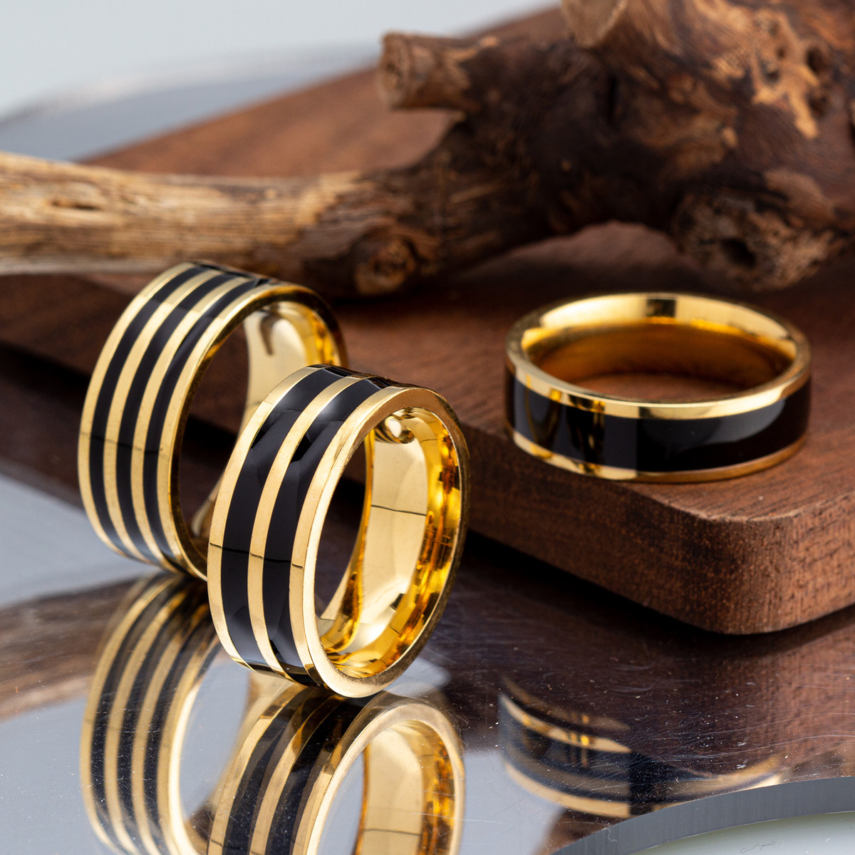 6mm/8mm 오일 떨어지는 반지 패션 클래식 남자 스 - Initial Ring Custom 리뷰 및 가격
