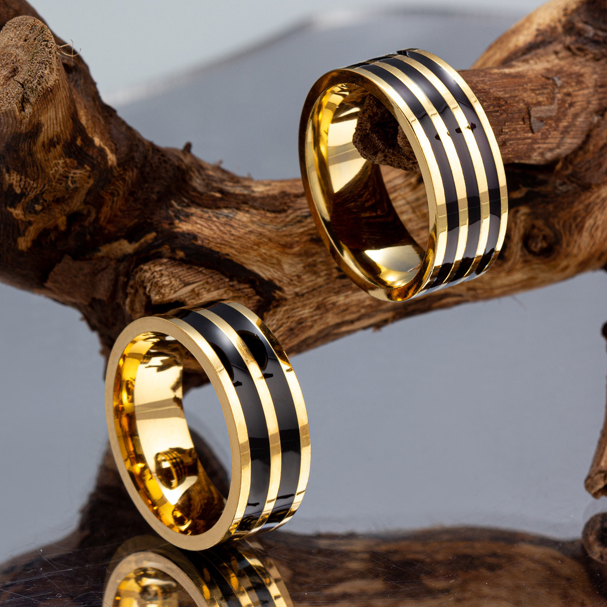 6mm/8mm 오일 떨어지는 반지 패션 클래식 남자 스 - Initial Ring Custom 리뷰 및 가격