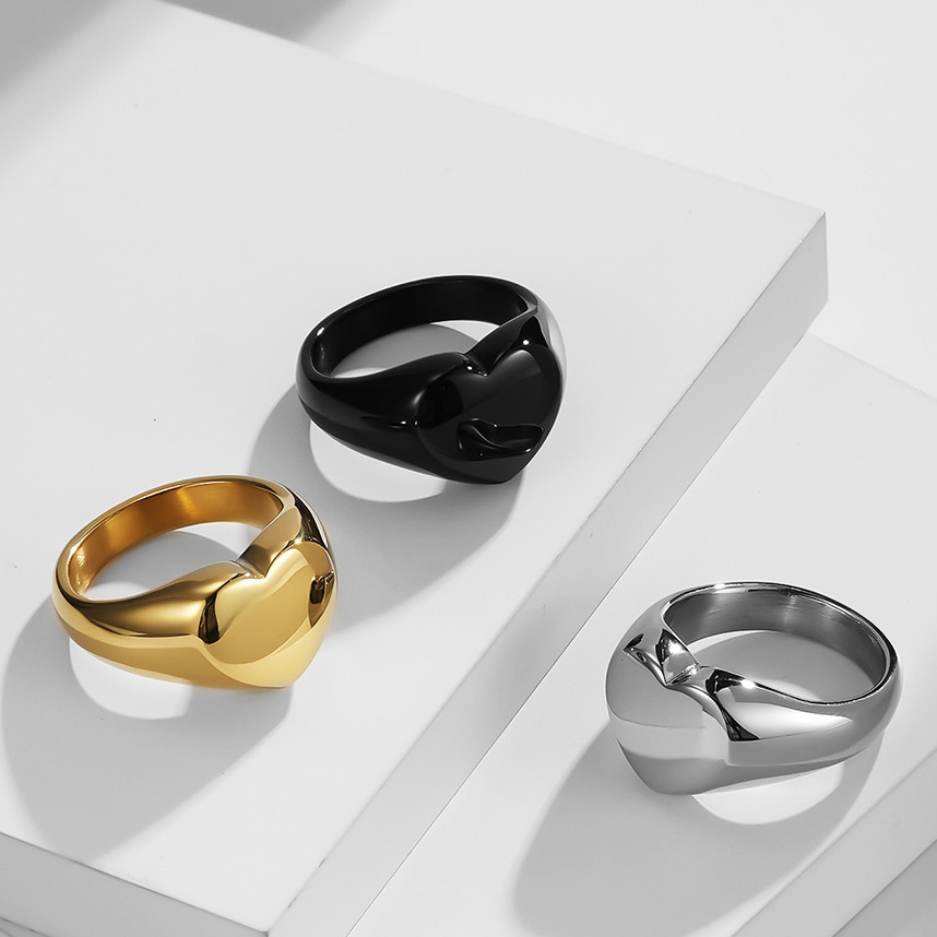 맞춤형 여성 인장 반지 여성을위한 귀여운 하트 Roun - Initial Ring Custom 리뷰 및 가격