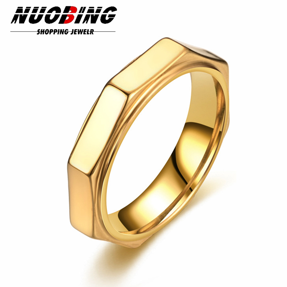 5MM 패션 육각형 티타늄 스틸 링 너트 모양 불안 완 - Initial Ring Custom 리뷰 및 가격